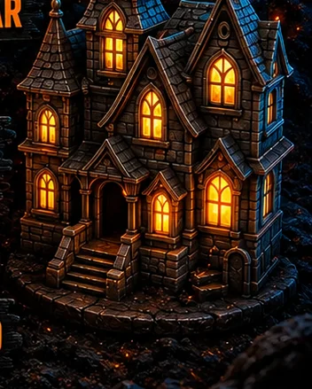 Casa mal-assombrada miniatura